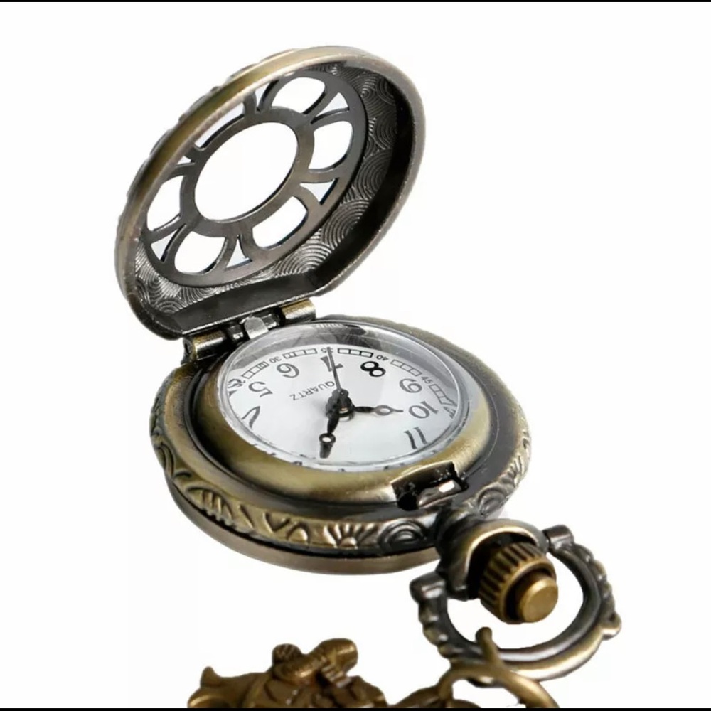 Vintage Alice in Wonderland Pocket Watch Necklace - Picture 5 of 14